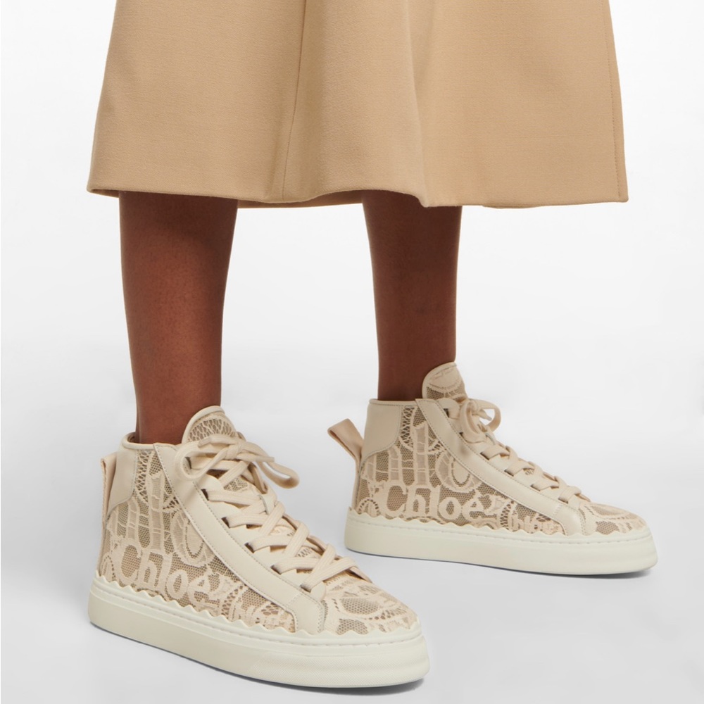Chloè Lauren High top lace sneakers